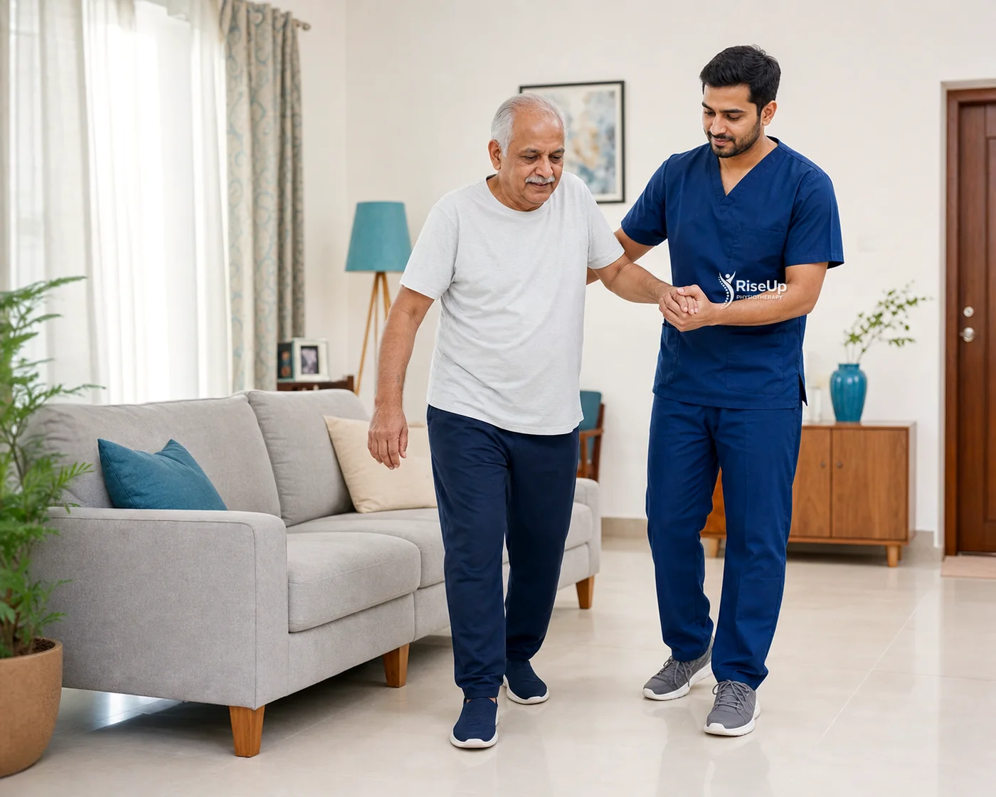Elderly home physiotherapy for balance, mobility and fall prevention
