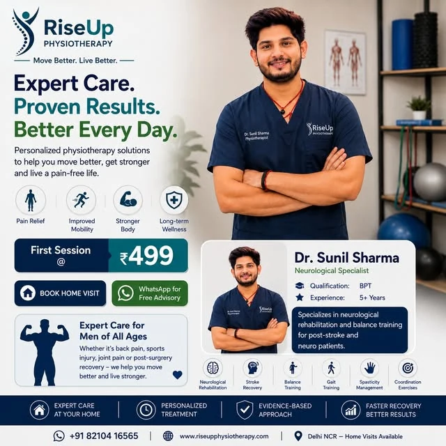Instagram post introducing Dr Sunil Sharma for neurological rehabilitation